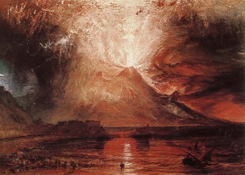 Joseph Mallord William Turner Volcano erupt Norge oil painting art